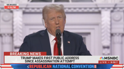 Trump recounts assassination attempt at RNC.